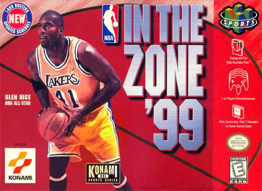 NBA in the Zone '99 box art