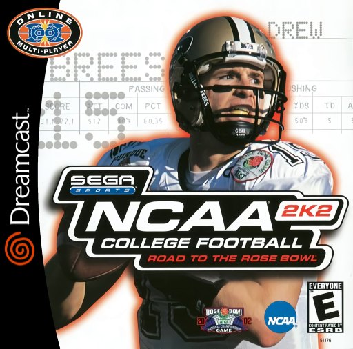 NCAA College Football 2K2: Road to the Rose Bowl box art
