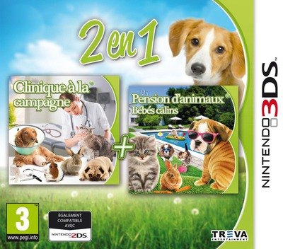 2in1: My Vet Practice 3D: In the Country + My Baby Pet Hotel 3D box art