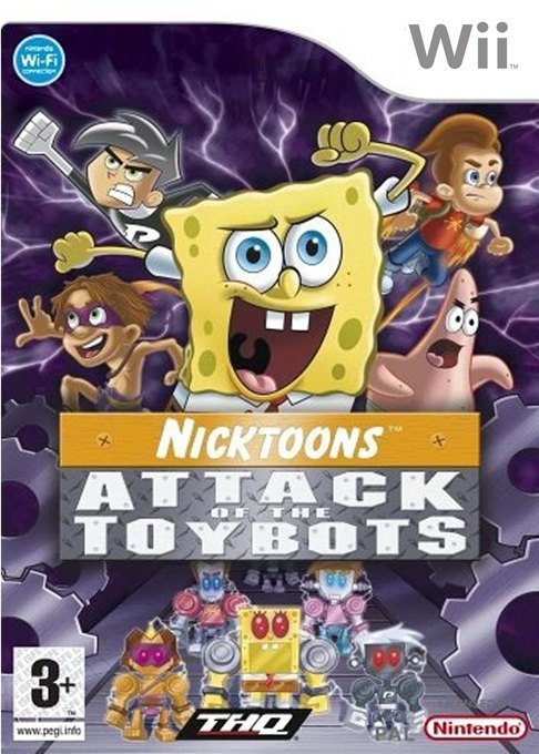 Nickelodeon SpongeBob and Friends: Attack of the Toybots box art