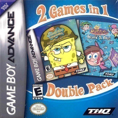 2 Games in 1: SpongeBob SquarePants: Battle for Bikini Bottom / The Fairly OddParents!: Breakin' da Rules box art