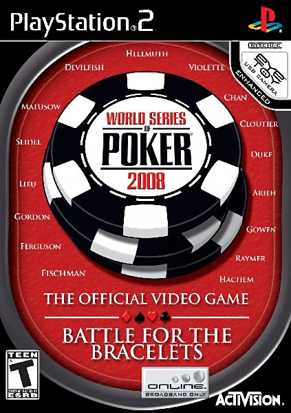 World Series of Poker 2008: Battle for the Bracelets box art