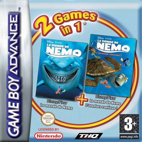 2 Games in 1: Finding Nemo + Finding Nemo: The Continuing Adventures box art