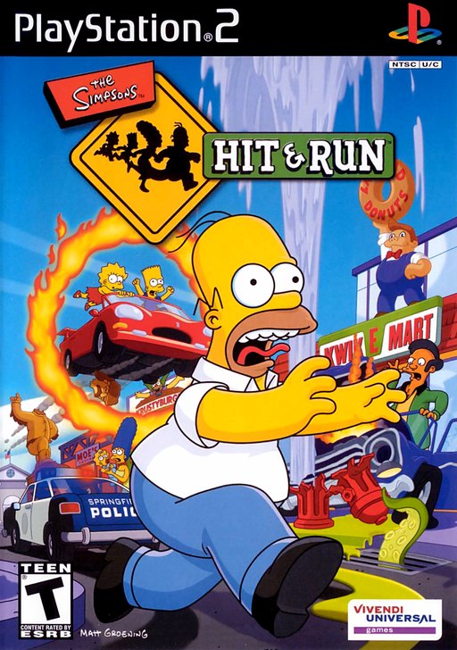 The Simpsons: Hit _ Run box art