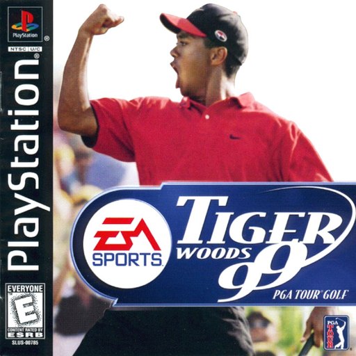 Tiger Woods 99 PGA Tour Golf box art