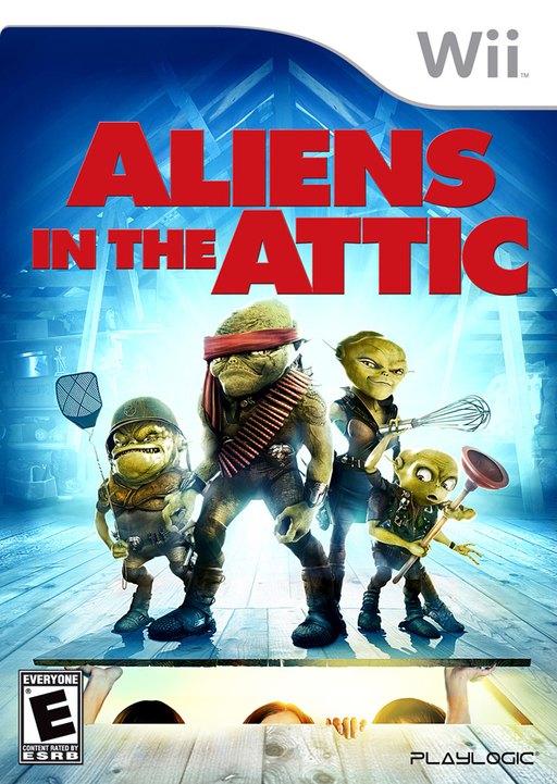 Aliens in the Attic box art