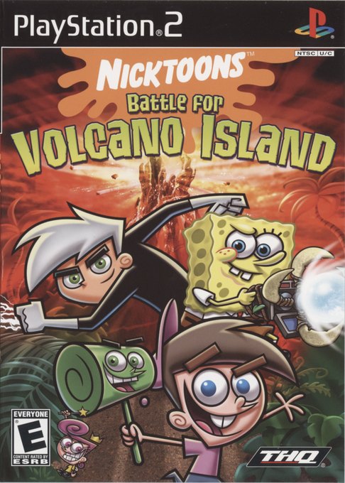 Nickelodeon SpongeBob and Friends: Battle for Volcano Island box art