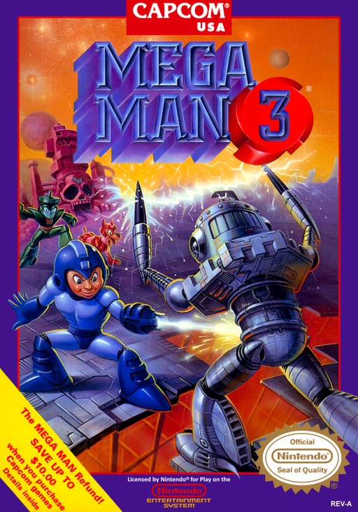 Mega Man 3 box art