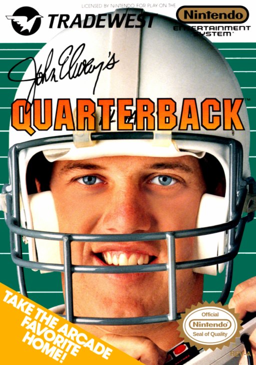 John Elway's Quarterback box art
