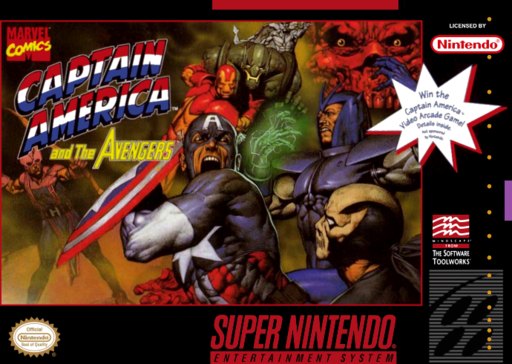 Captain America and the Avengers box art