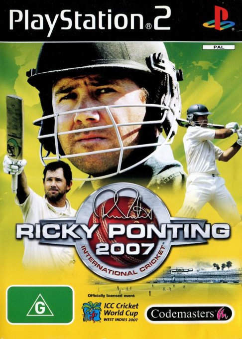 Ricky Ponting International Cricket 2007 box art