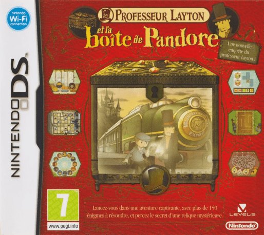 Professeur Layton et la Boite de Pandore box art