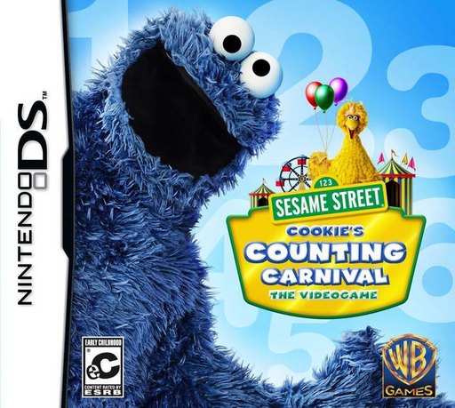 123 Sesame Street: Cookie's Counting Carnival: The Videogame box art