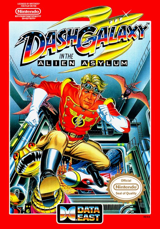 Dash Galaxy in the Alien Asylum box art