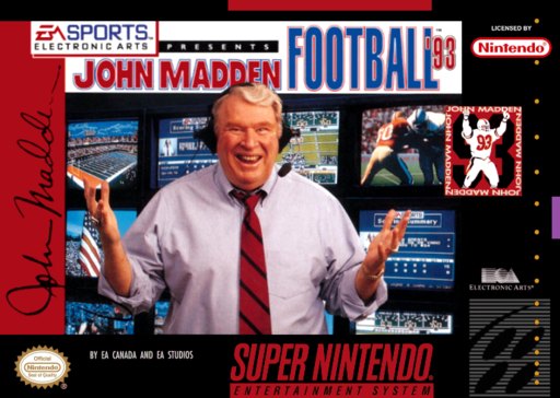 John Madden Football '93 box art