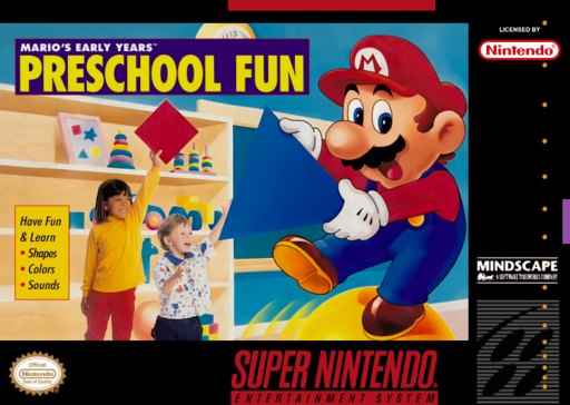 Mario's Early Years: Preschool Fun box art