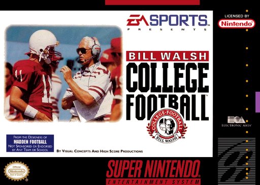 Bill Walsh College Football box art