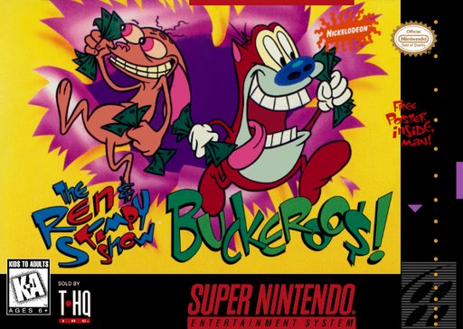 The Ren _ Stimpy Show: Buckeroo$! box art
