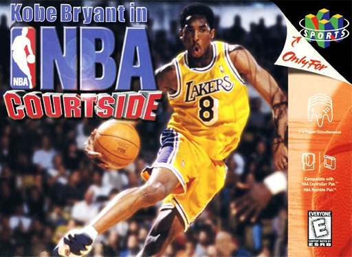 Kobe Bryant in NBA Courtside box art