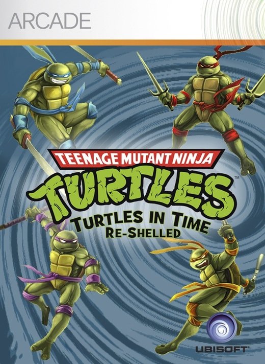 Teenage Mutant Ninja Turtles: Turtles in Time Re-Shelled box art