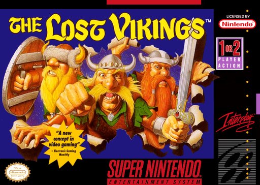 The Lost Vikings box art