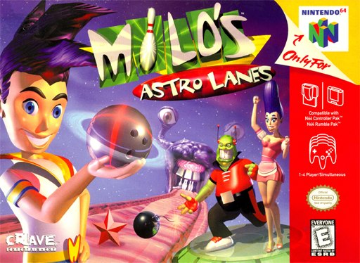 Milo's Astro Lanes box art