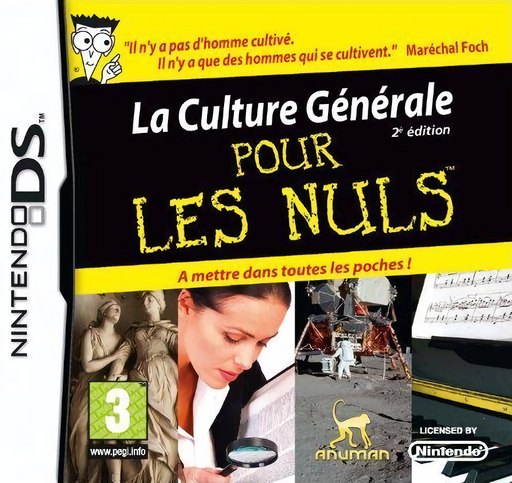 Culture Generale pour les Nuls, La: 2e Edition box art