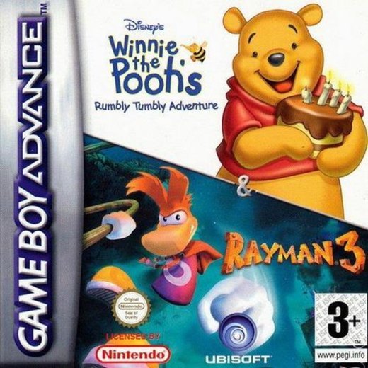 Winnie the Pooh's Rumbly Tumbly Adventure & Rayman 3 box art