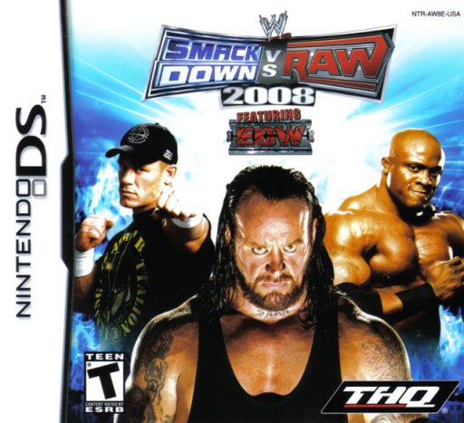 WWE SmackDown vs Raw 2008 featuring ECW box art