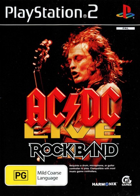 AC-DC Live: Rock Band box art