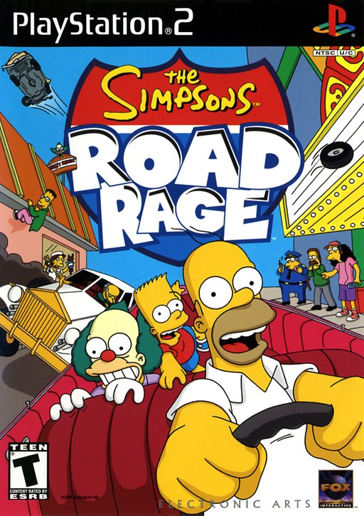 The Simpsons: Road Rage box art