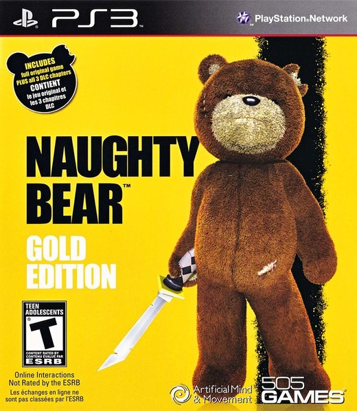 Naughty Bear: Gold Edition box art