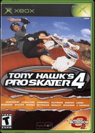 Tony Hawk's Pro Skater 4 box art