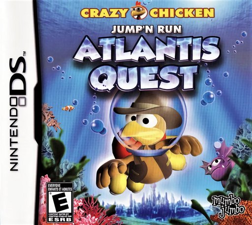 Crazy Chicken Jump'n Run: Atlantis Quest box art