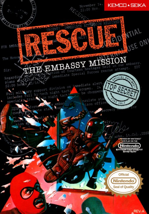 Rescue: The Embassy Mission box art