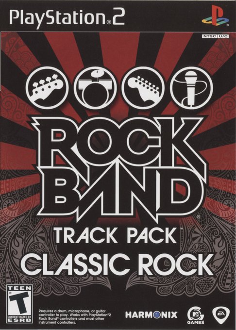 Rock Band Track Pack: Classic Rock box art