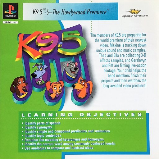 K9.5 5: The Howlywood Premiere box art