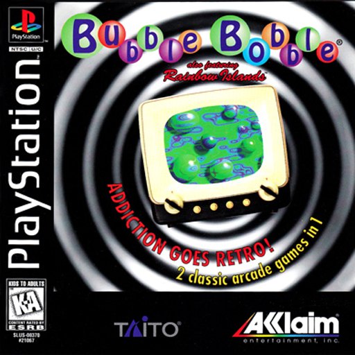 Bubble Bobble also featuring Rainbow Islands box art