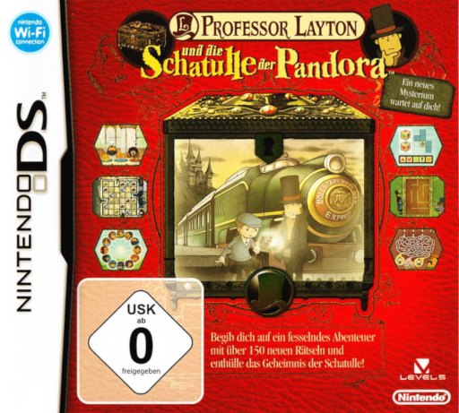 Professor Layton und die Schatulle der Pandora box art