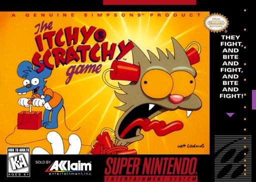 The Itchy _ Scratchy Game box art