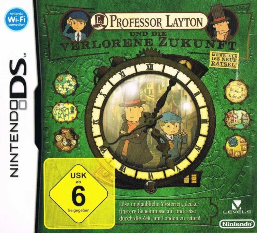 Professor Layton und die Verlorene Zukunft box art