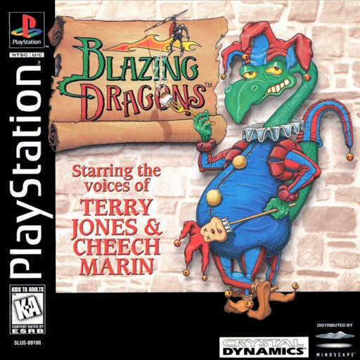 Blazing Dragons box art