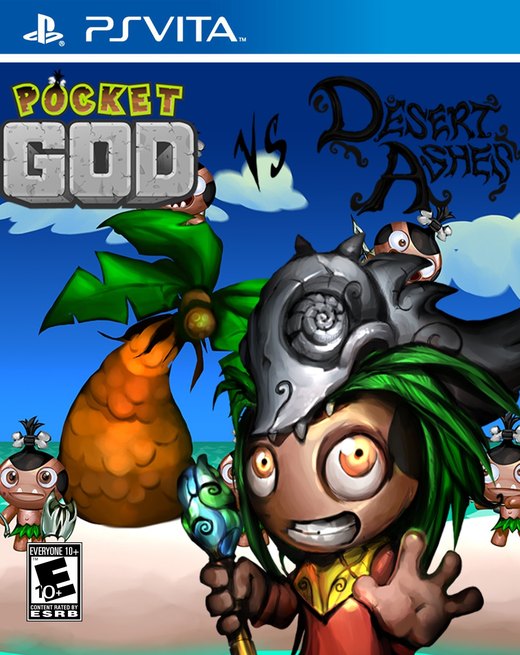Pocket God vs Desert Ashes box art
