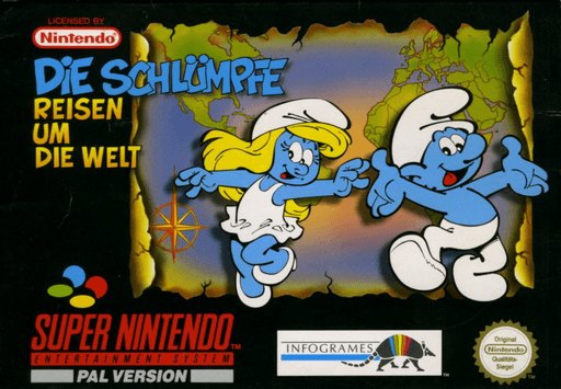 The Smurfs Travel the World box art