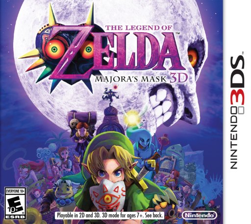 The Legend of Zelda: Majora's Mask 3D box art