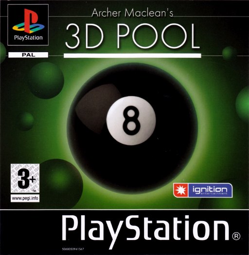 Archer Maclean's 3D Pool box art