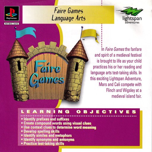 Faire Games: Language Arts box art