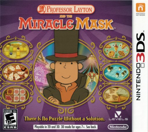 Professor Layton en het Masker der Wonderen box art