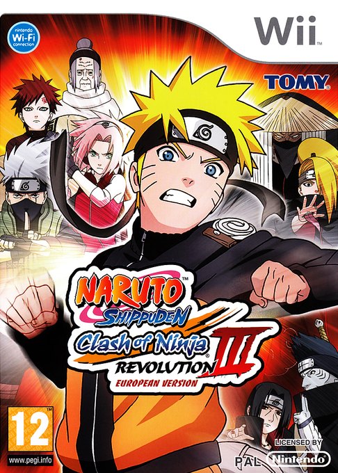 Naruto Shippuden: Clash of Ninja Revolution III: European Version box art