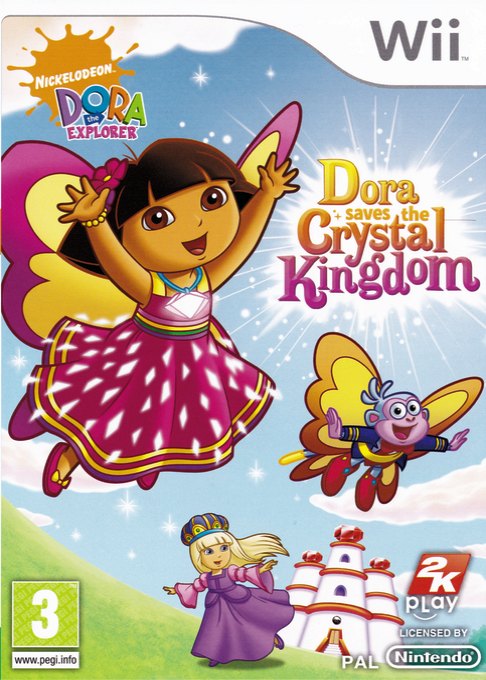 Nickelodeon Dora the Explorer: Dora Saves the Crystal Kingdom box art